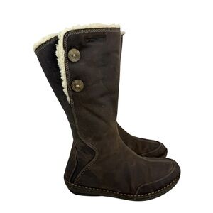TEVA Women's Tonalea Brown Waterproof Sherpa Shearling Leather Boots Size 7.5